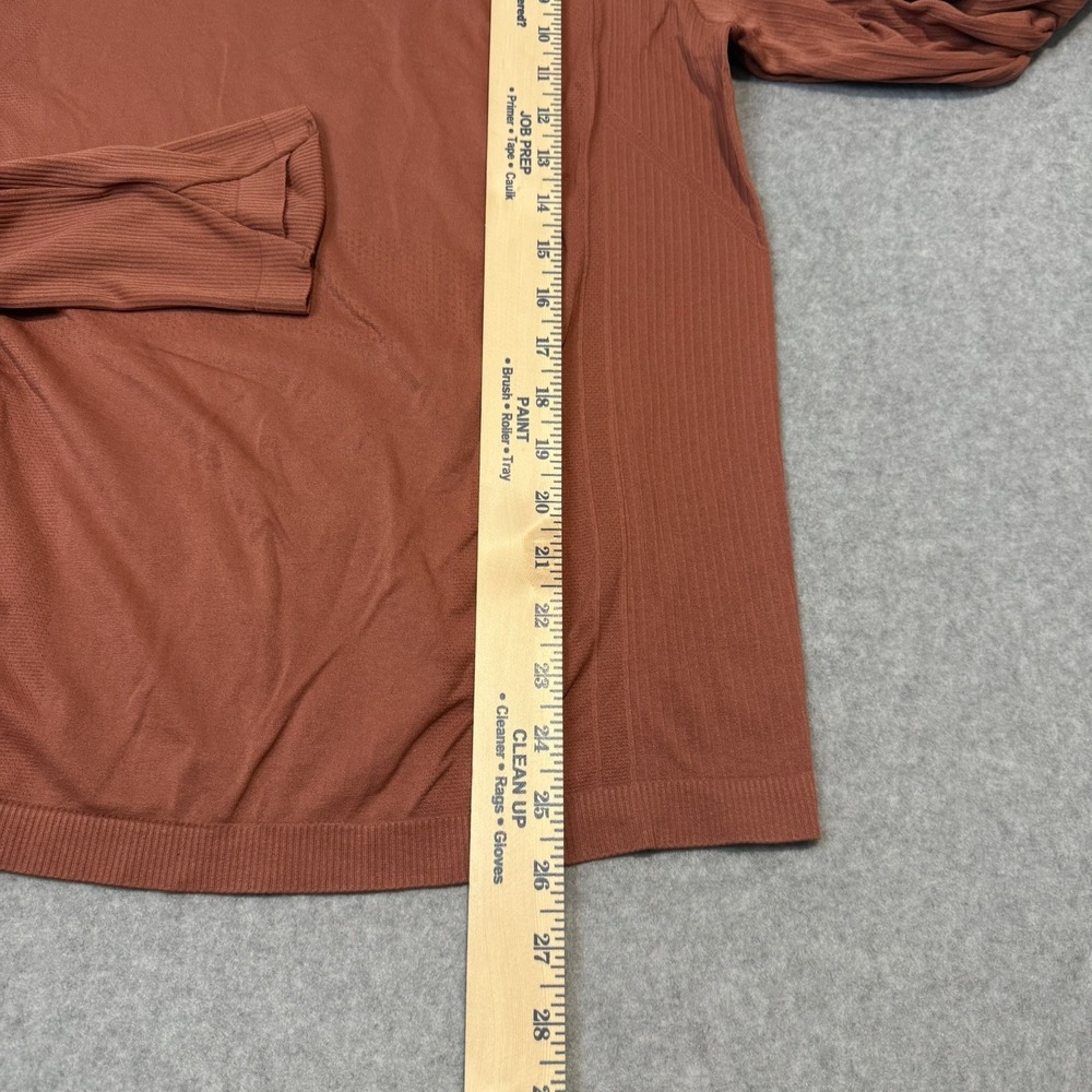 NWT Old Navy Women's Long Sleeve Shirt Top Fluid Seamless Rust Orange XXL Go-dry - Picture 7 of 8